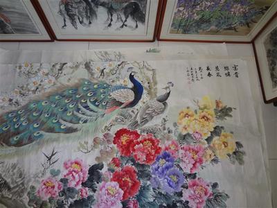 富貴錦繡圖 國(guó)畫(huà)功底深厚，作品受追捧，盡顯藝術(shù)魅力